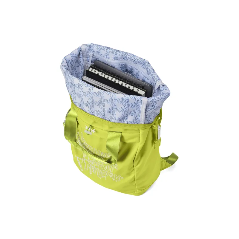 DRACONITE Polyester Students Backpack Unisex Lime Neon Green-3