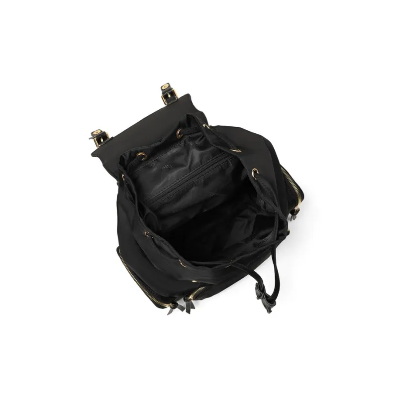 Teenmix Polyamide With Synthetic Leather Backpack, Backpack, Mommy Bag Tubas Women's Black/Ecru-3