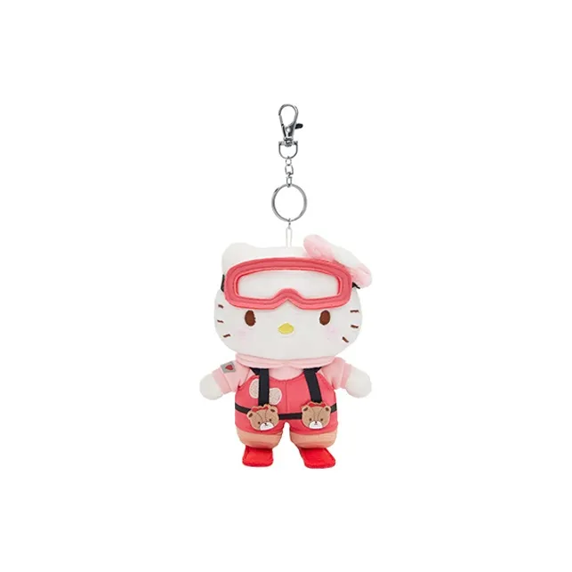 Sanrio Hello Kitty Skiing Collection Dolls Plush Pendant 14cm Height-0