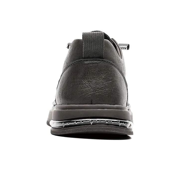 PLO CART Men's Casual Shoes Men Mid Top Black/Ecru/Gray-2