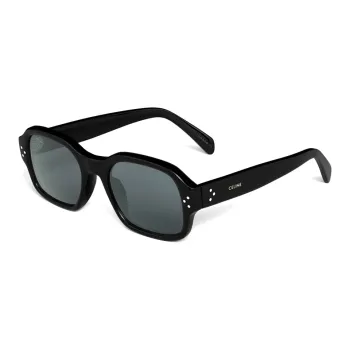 CELINE Acetate Square Sunglasses Women's Black