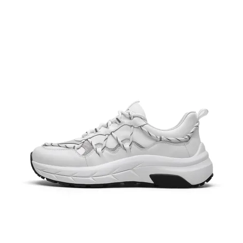 CROWN Running Shoes Men's White One Yard Larger