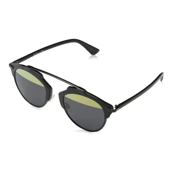 DIOR Irregular Shape Sunglasses Women's Black