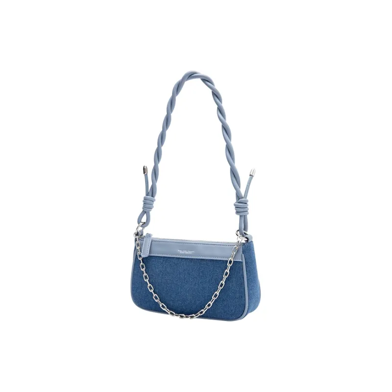 SEM/R Shoulder Bag Cream White/denim Light Blue Women's-7