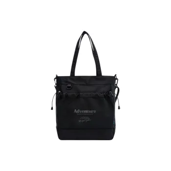 SEM/R Nylon Fabric Crossbody Bag Handheld Backpack Shoulder Bag Small Size Men's Black/Ecru