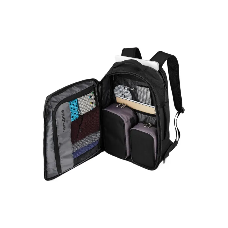 SAMSONITE Polyester Travel Bags Laptop Bags Backpack Men's Black-2