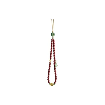 Moonstone Edge Reconstructed Cinnabar Jade Bracelets Unisex