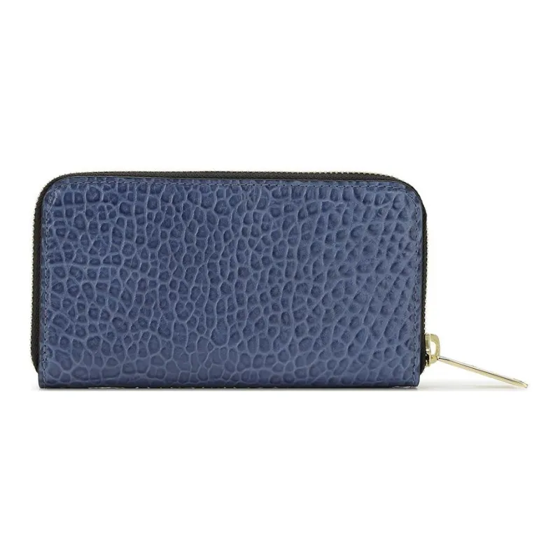 Burberry Leather Wallets Card Holders Women's Blue-2