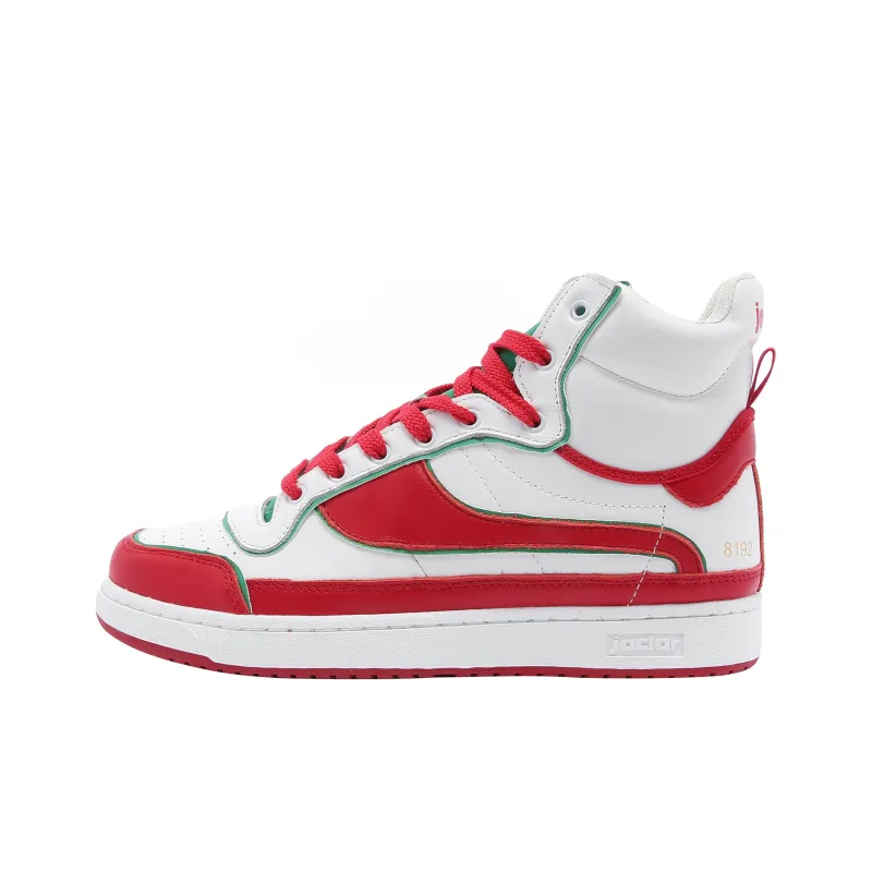 JACLAR Vintage Basketball Shoes Unisex High Top Red-0