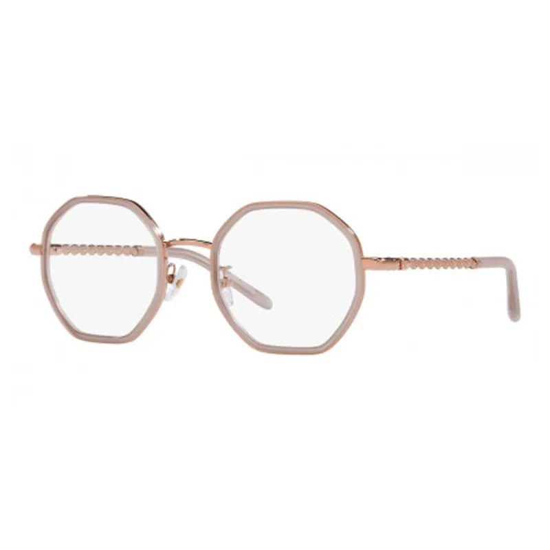 TORY BURCH Metal Irregular Shape Eyeglass Frames Women's Pink-0
