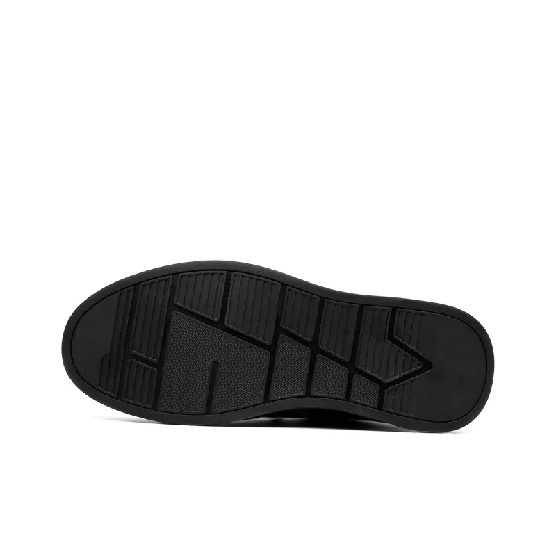 PLO CART Men's Casual Shoes Men Mid Top Black/Ecru/Gray-14