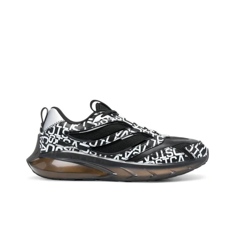 Just Cavalli Low-Top Casual Shoes Men's Black White-1