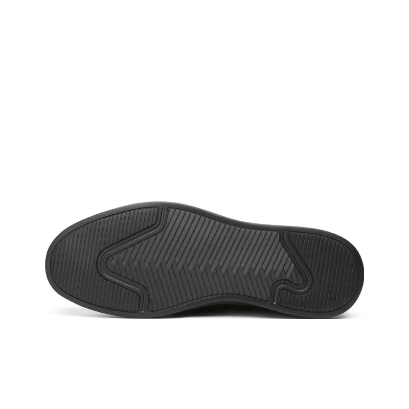 CROWN Casual Shoes Men's Black One Yard Larger-4