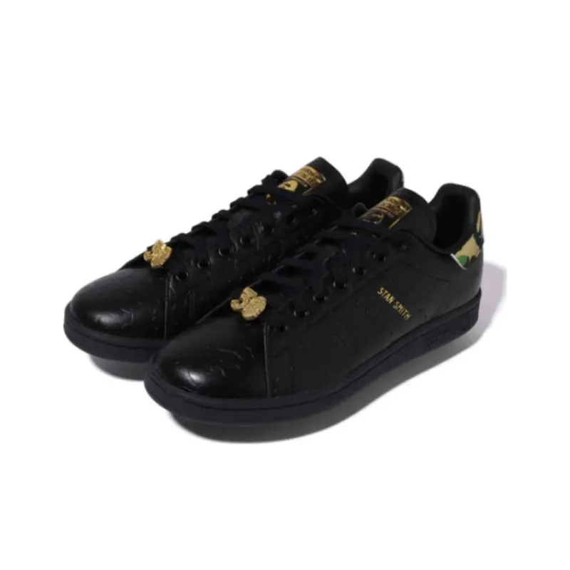 Adidas x A BATHING APE Stan Smith Low Top Skateboard Shoes Men's-2
