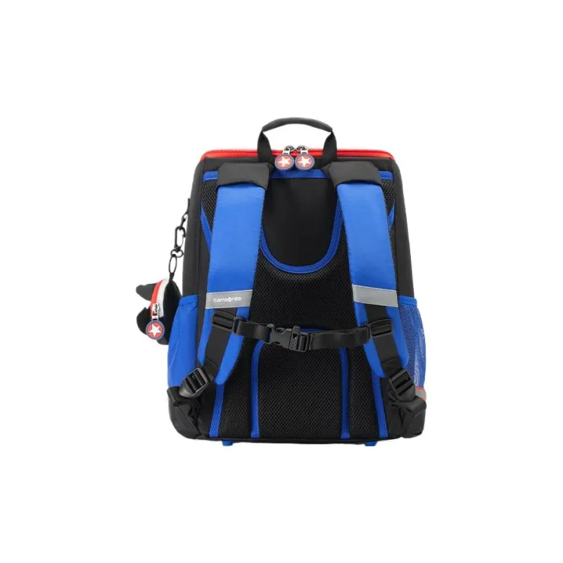 SAMSONITE Fabric Backpack Kids' Dark Blue & Red-3