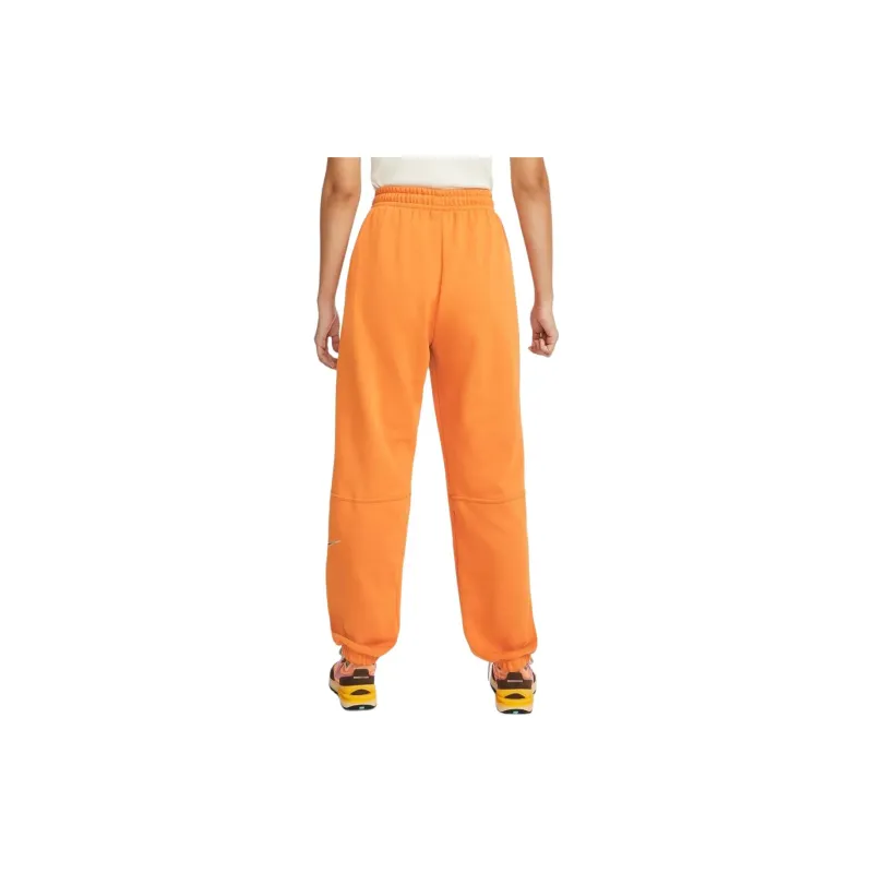 Nike Sportswear Swoosh Knitted Sports Pants Women's Orange-1