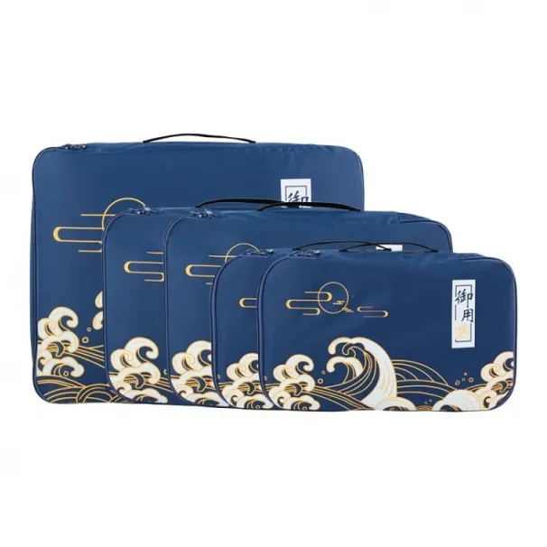 GOX Nylon Storage Bag Toiletry Bag Large Size Unisex Fukai Blue-10