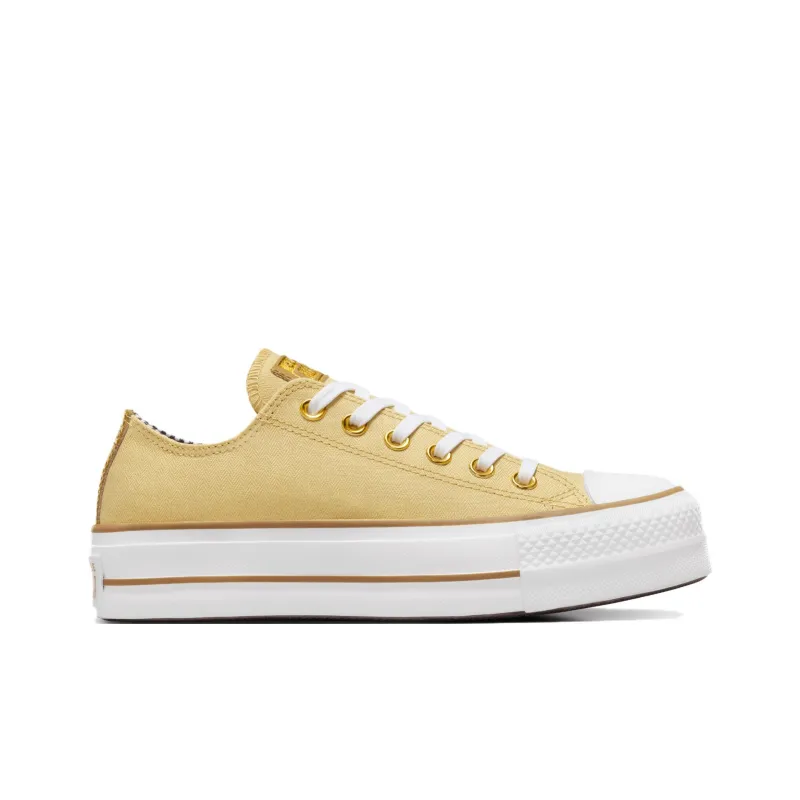 Converse Chuck Taylor All Star Slip Resistant Low Top Canvas Shoes Women's Yellow-1