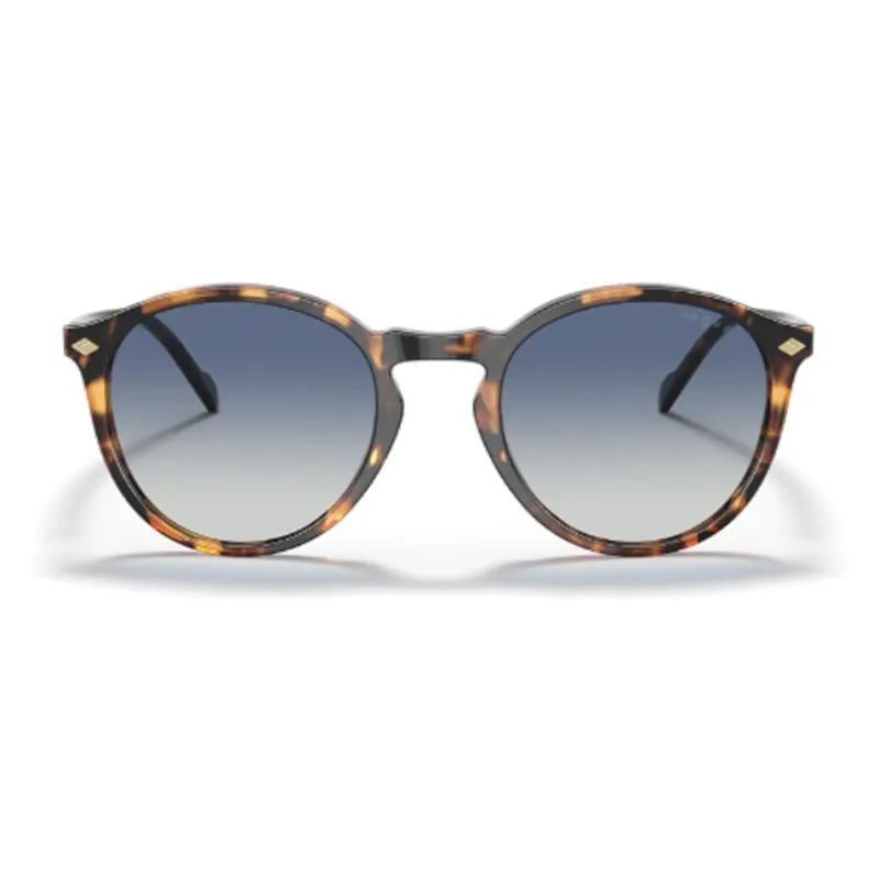 VOGUE Acetate Round Sunglasses Men's Tortoiseshell-1