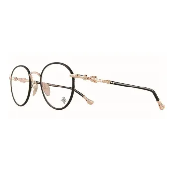 Chrome Hearts Plate And Metal Round Eyeglass Frames Unisex