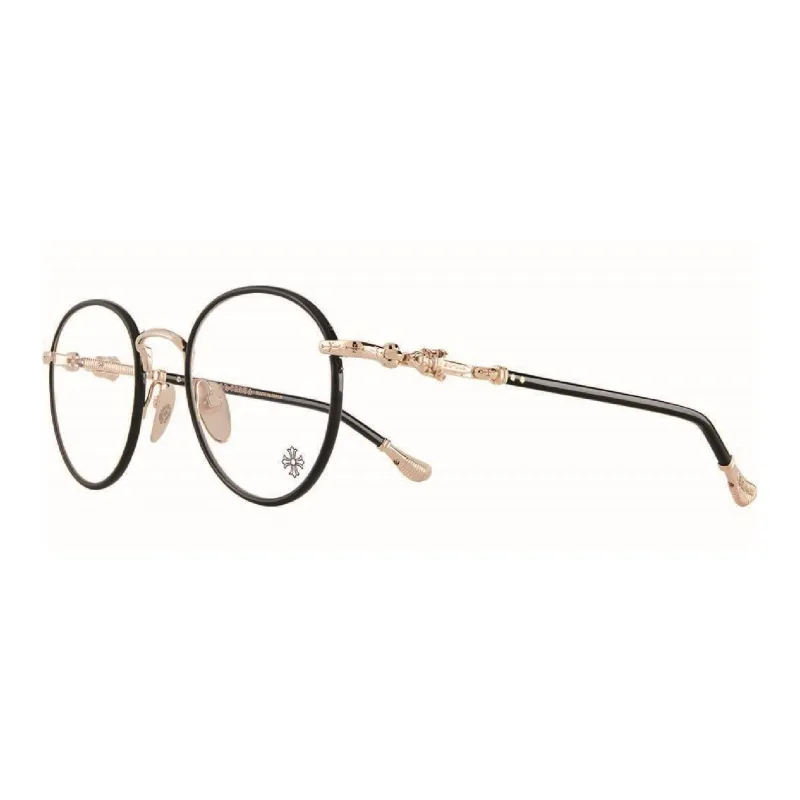 Chrome Hearts Plate And Metal Round Eyeglass Frames Unisex-0