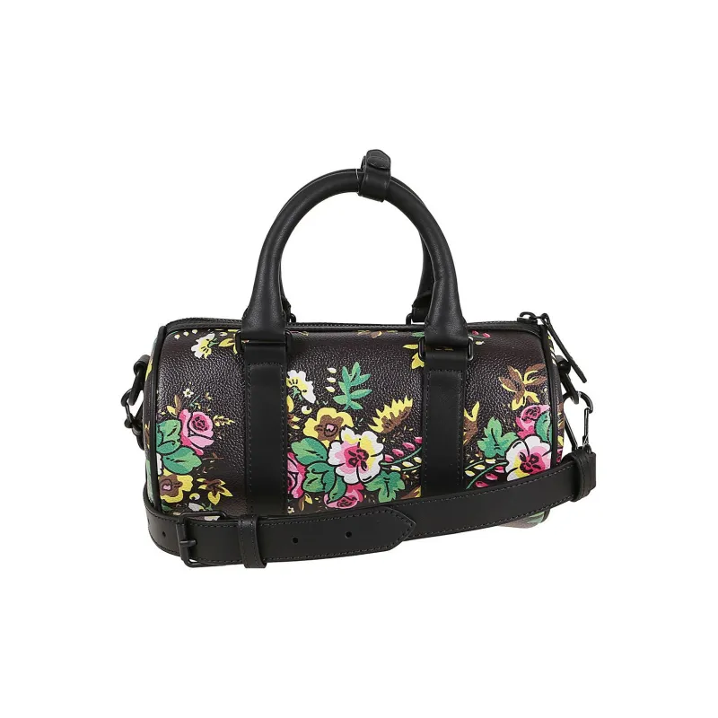 KENZO Canvas Shoulder Bag Crossbody Bag Handbag Mini Women's Black-4