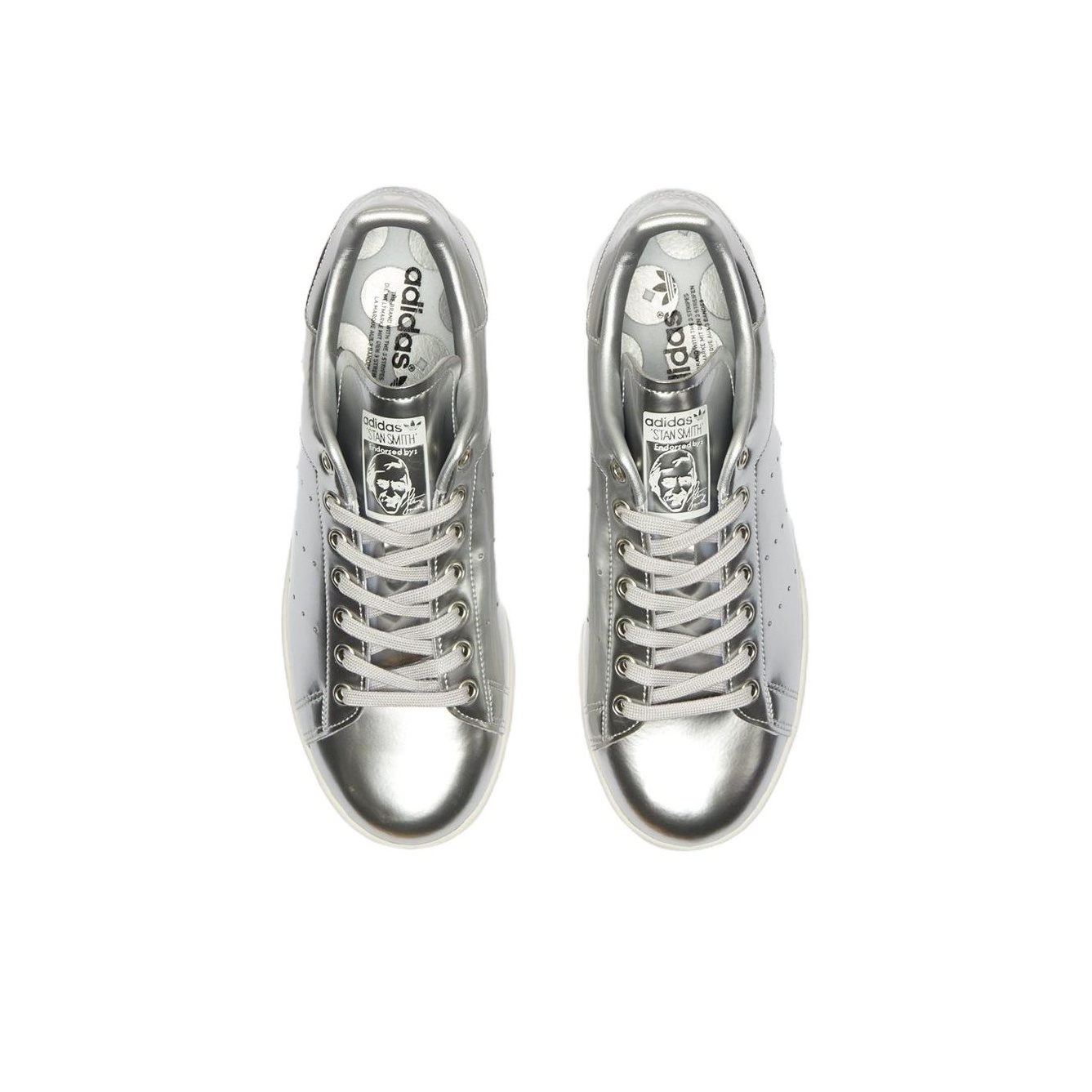 Adidas Originals Stan Smith Metal Silver Metallic US M 5 - POIZON