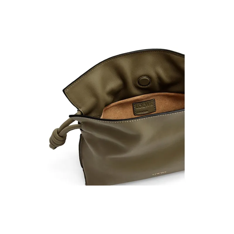 LOEWE Flamenco Nappa Cowhide Shoulder Bag, Crossbody Bag, Handbag Mini Women's Dark Khaki Green-4