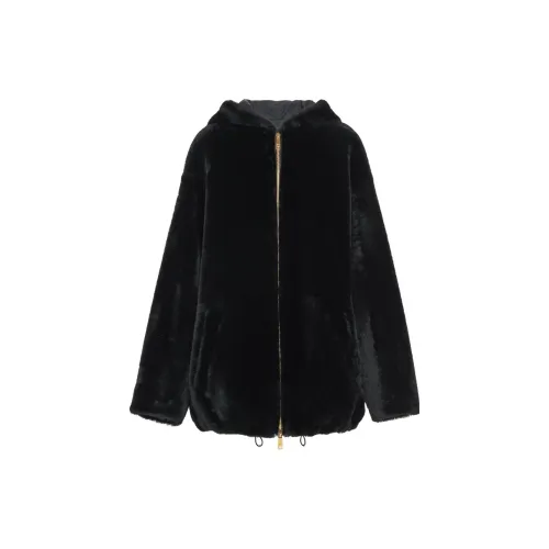 PRADA Velvet Jackets Women's Black