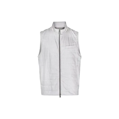 Canali Stand-up Collar Wool Gillet