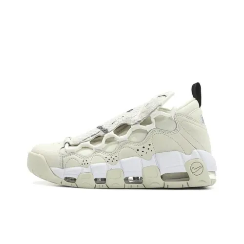 Nike Air More Money Vintage Basketball Shoes Women's Low-Top Gray/White