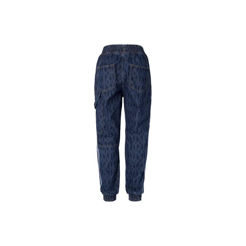 Adidas Ivy Park Monogram Denim Track Pants All Gender-2