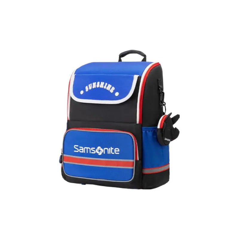 SAMSONITE Fabric Backpack Kids' Dark Blue & Red-1