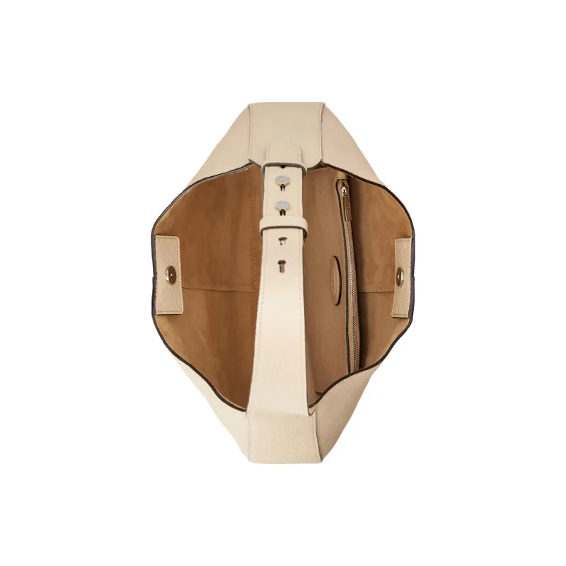 TOD'S Oboe Logo Patch Medium Shoulder Bag-3