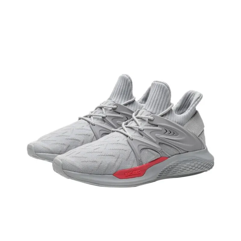 LiNing Cushioning Support Low-Top Running Shoes Men's Glacier Gray-2