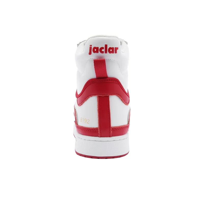 JACLAR Vintage Basketball Shoes Unisex High Top Red-4