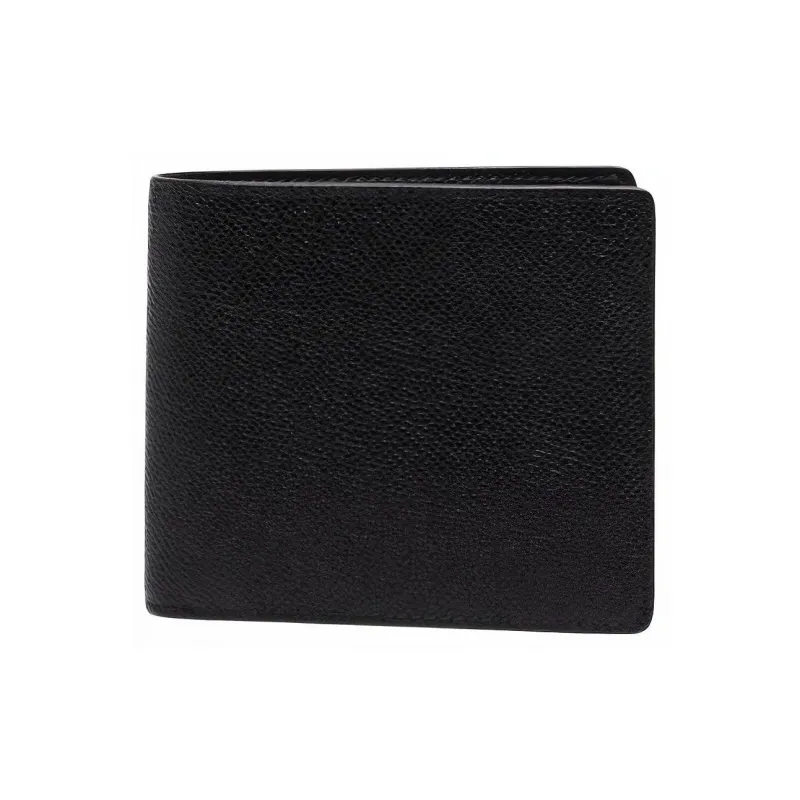 Maison Margiela Calfskin Card Holder, Wallet Men's Black-0
