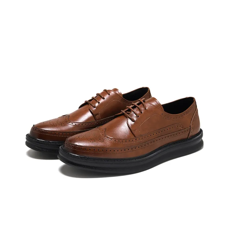 Cachiotti Dress Shoes Men Low Top Black/Light Brown/White/Gray/Glossy Leather-7