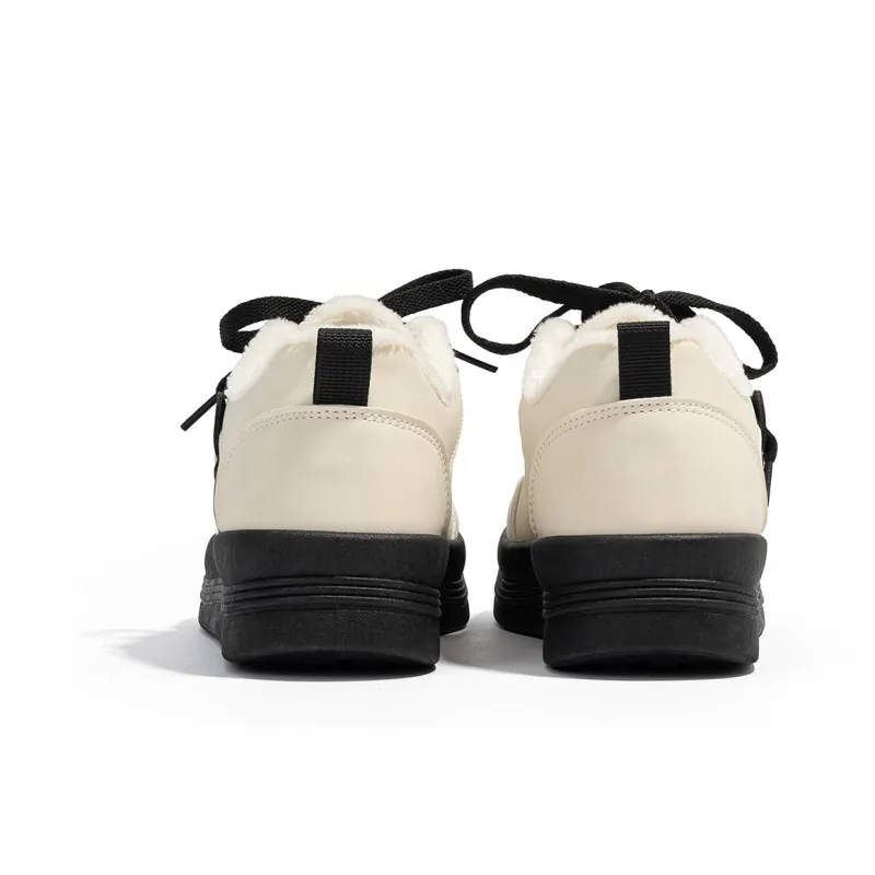 RENBEN Warm Height Increasing Low-Top Skateboard Shoes Women's-4