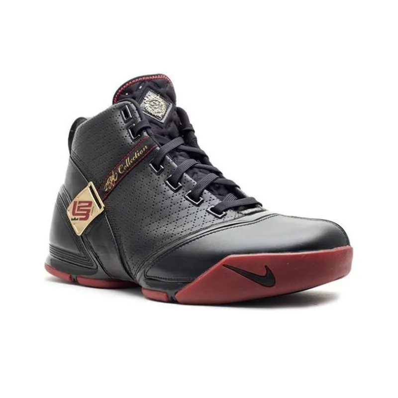Nike LeBron 5 Black Crimson Metallic Gold-2