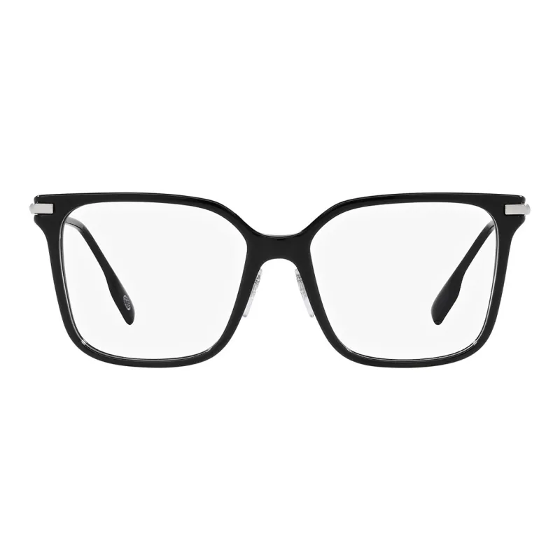 Burberry Acetate Metal Irregular Shape Eyeglass Frames Women's Black-1