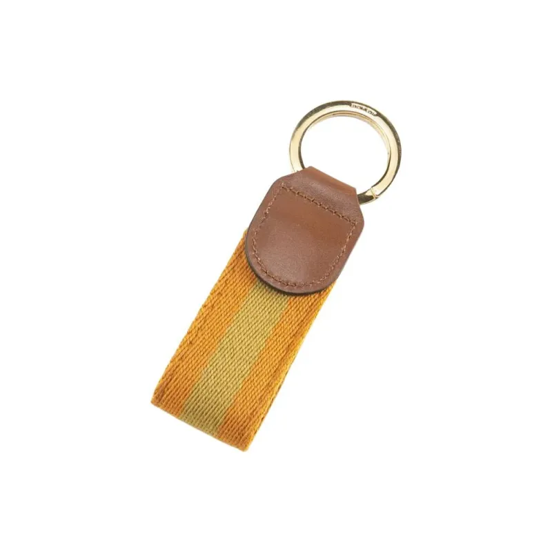 GUCCI Ophidia Canvas With Leather Key Ring Bag Accessories Unisex Orange-1