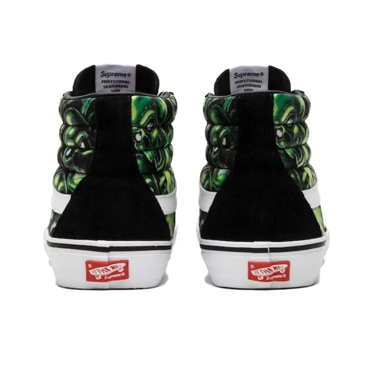 Supreme X Vans SK8 Hi Glow In The Dark Skull Pile-3