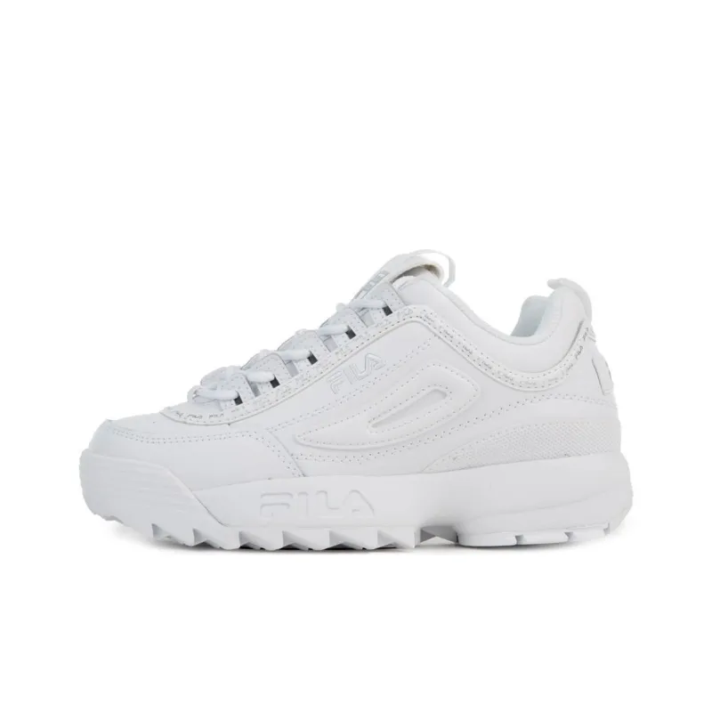 FILA Women's Disruptor 2 Premium 'White Silver'-0