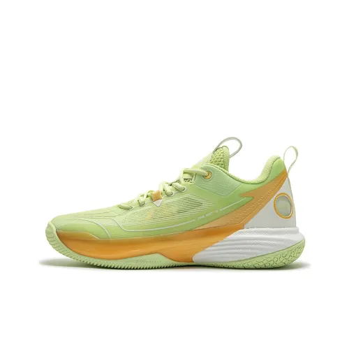 361° ONE MOTION Wave Series Basketball Shoes Men Low-Top Light Fruit Green/Cheese Yellow