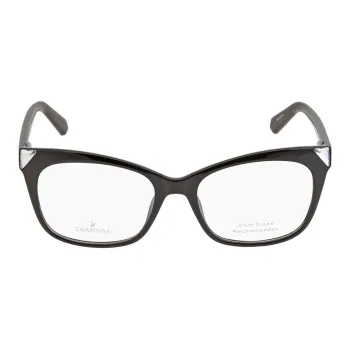 Swarovski Plastic Cat Eye Eyeglass Frames Women's Black