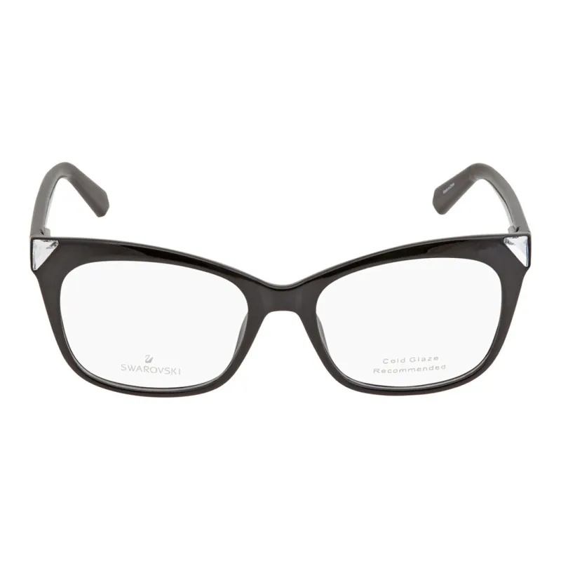 Swarovski Plastic Cat Eye Eyeglass Frames Women's Black-0