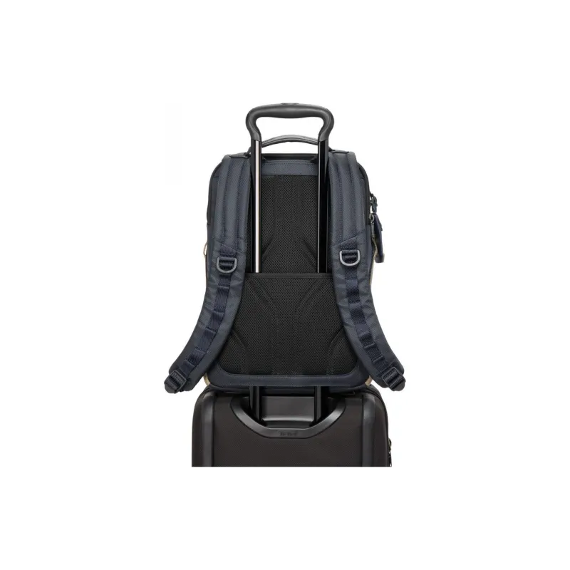 TUMI Nylon Backpack Medium Size Men's Midnight Navy & Khaki-4