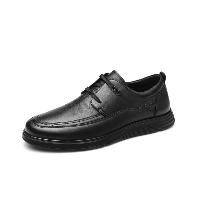 Strongman 3515 Spring And Fall Lace Up Business Leather Shoes Middle Aged Dad Sneakers Men's-1