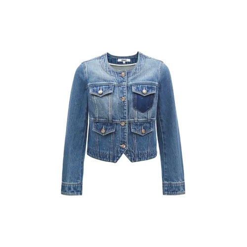 ONLY Cropped Coats Women's J34 390 Washed Denim Blue 390